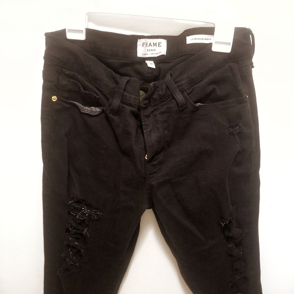 FRAME DENIM Le Skinny de Jeanne Ripped Jeans - Picture 9 of 10